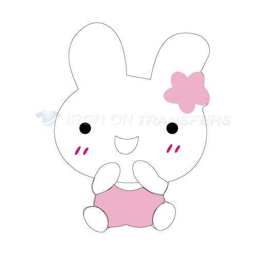 Rabbit Iron-on Stickers (Heat Transfers)NO.8946